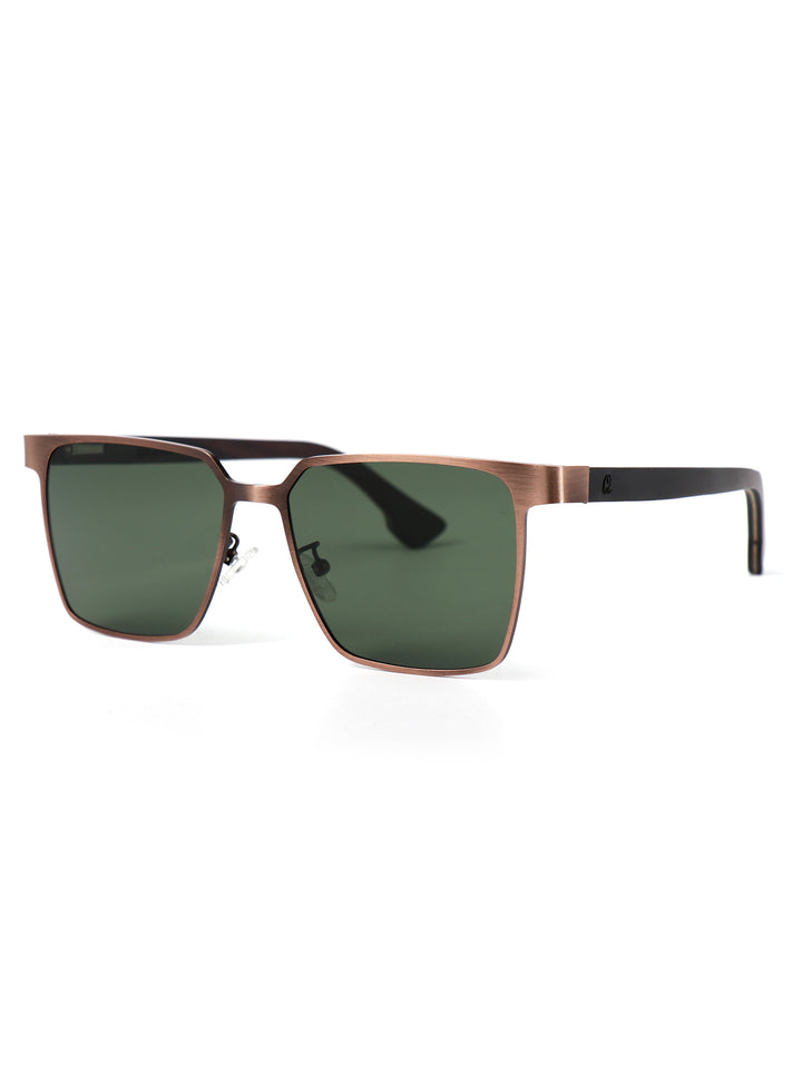 Qujami AURION & SOLARIS – Bronze Metal x Wood Sunglasses