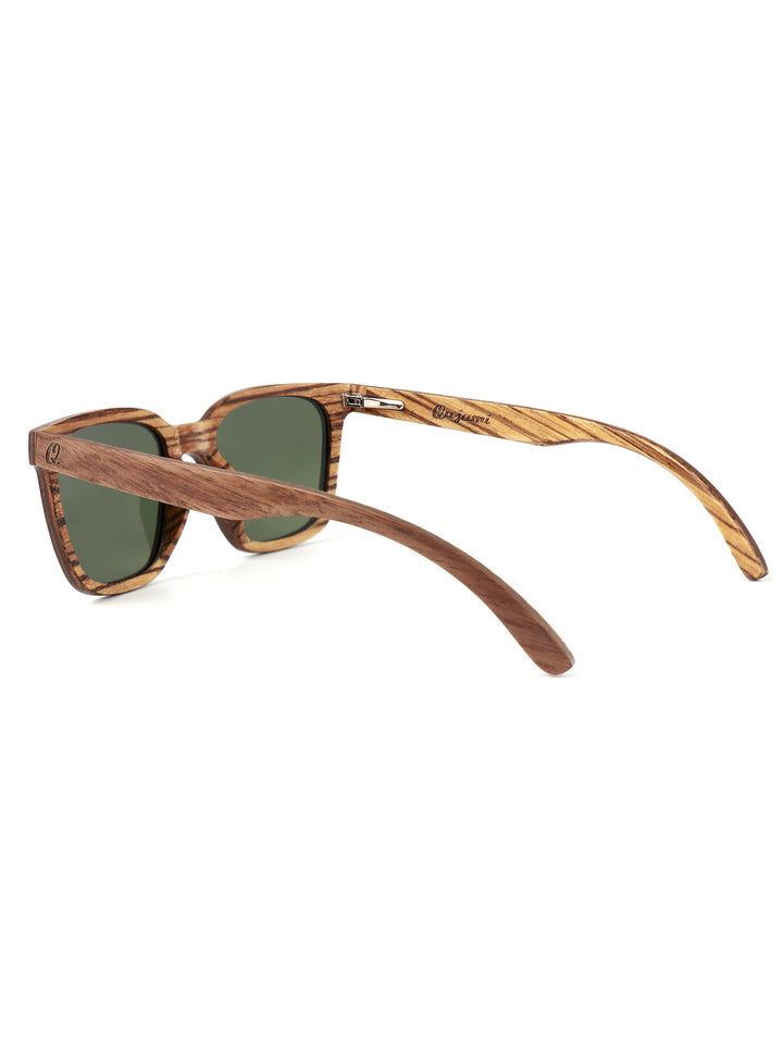 Laia - Laminate Wood Sunglasses- Natural Frames, Polarized Lenses