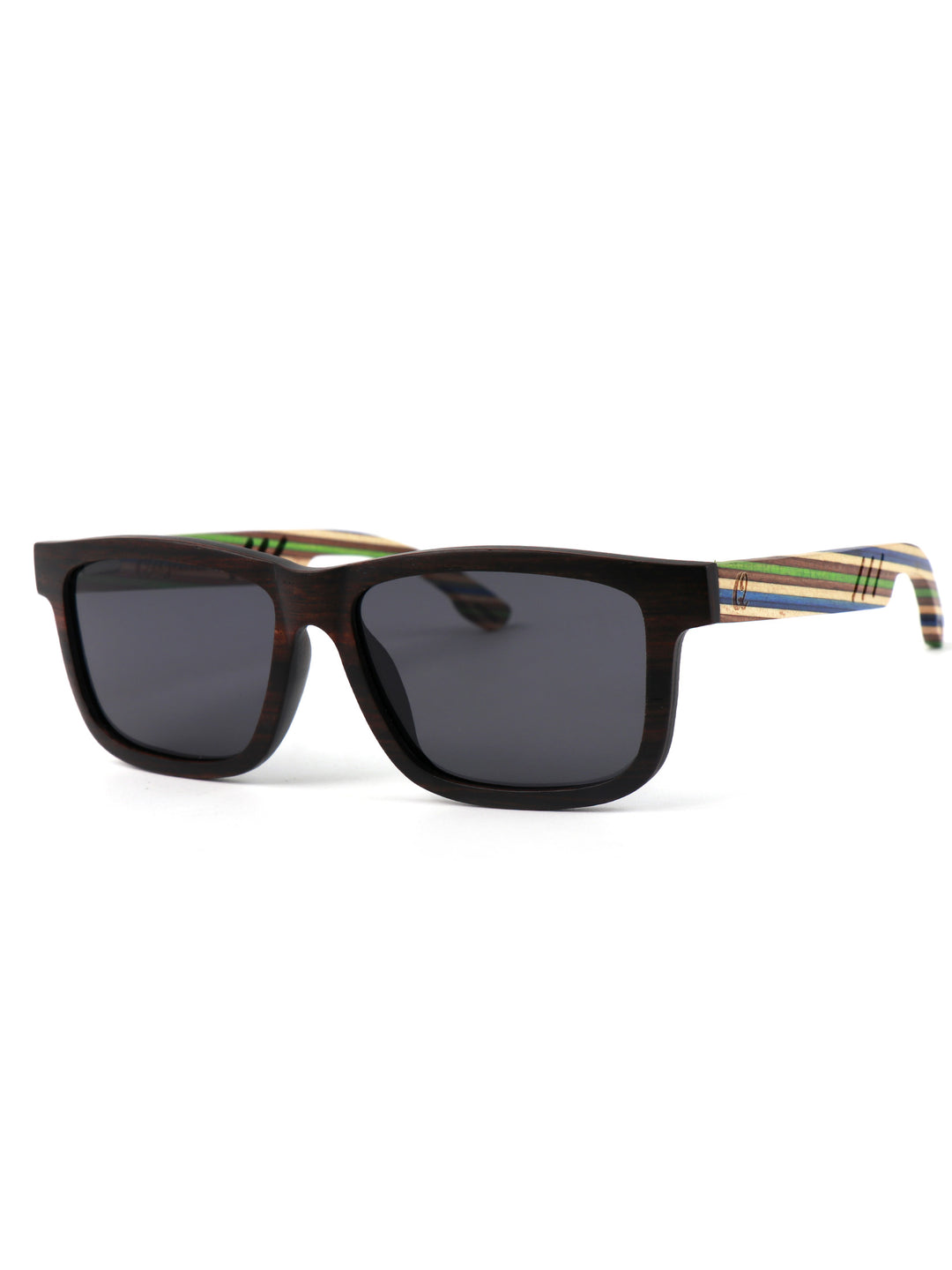 Valor Wood Sunglasses – Pop Color Temples, Polarized Street Edition