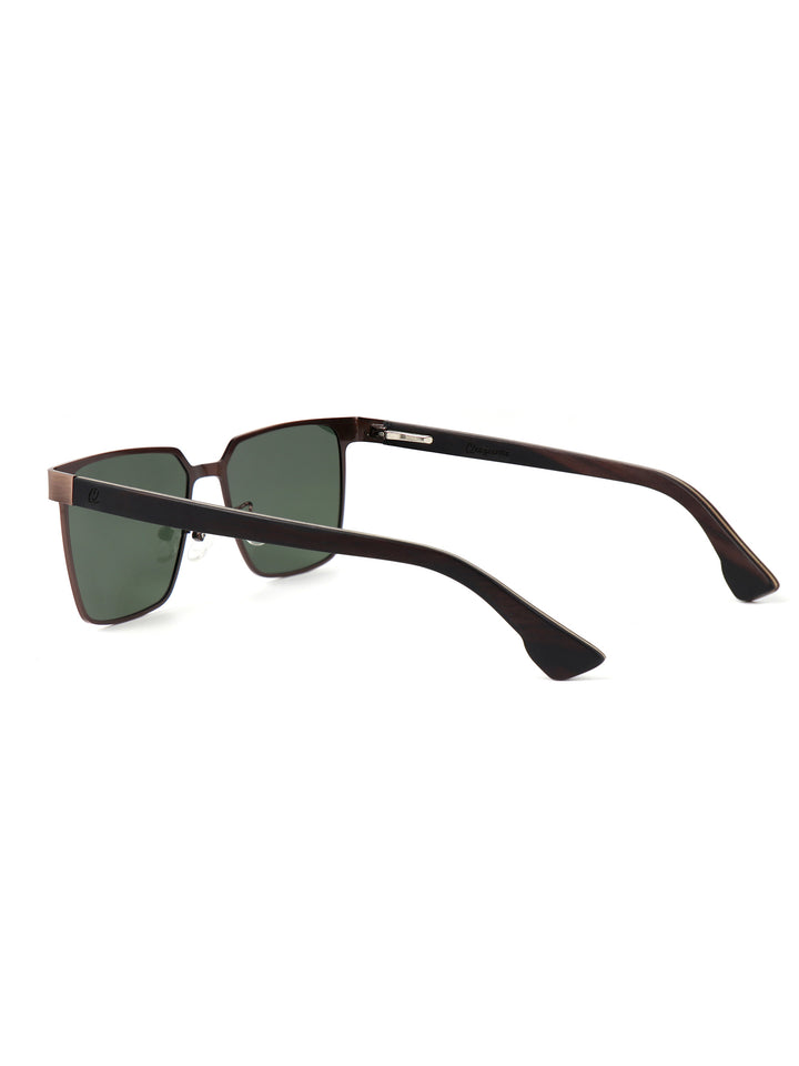 Qujami AURION & SOLARIS – Bronze Metal x Wood Sunglasses