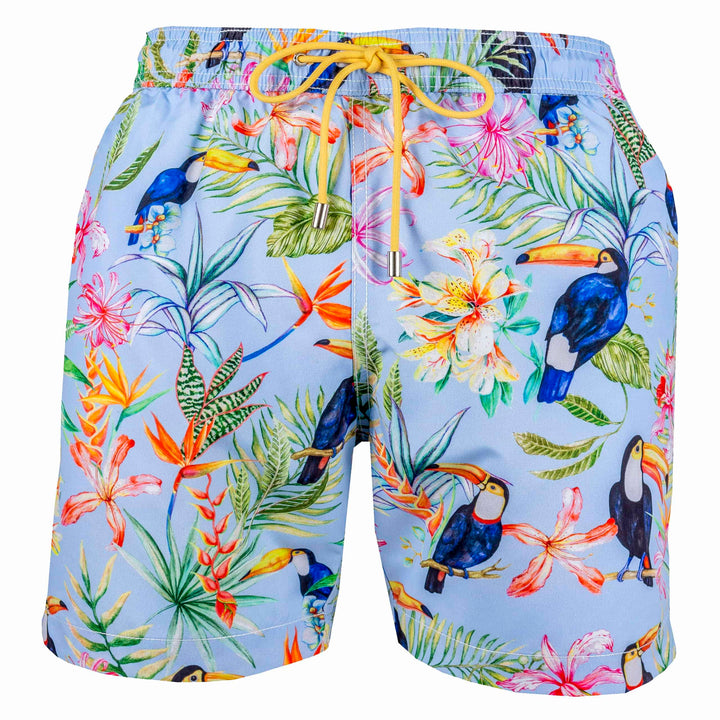 Men's Swim trunks | Toucanism | Cool Blue