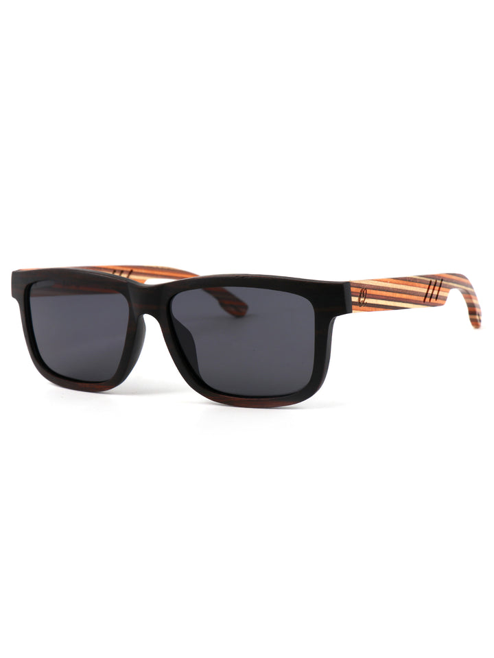 Valor Wood Sunglasses – Pop Color Temples, Polarized Street Edition