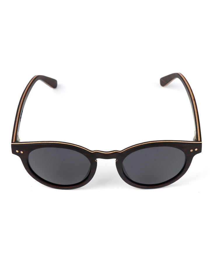 Naja Wood Sunglasses – Polarized Ebony & Rosewood Edition