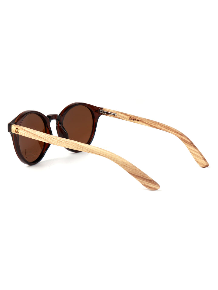 Jadon Round Acetate x Wood Sunglasses – Polarized Collection