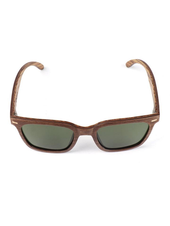 Laia - Laminate Wood Sunglasses- Natural Frames, Polarized Lenses