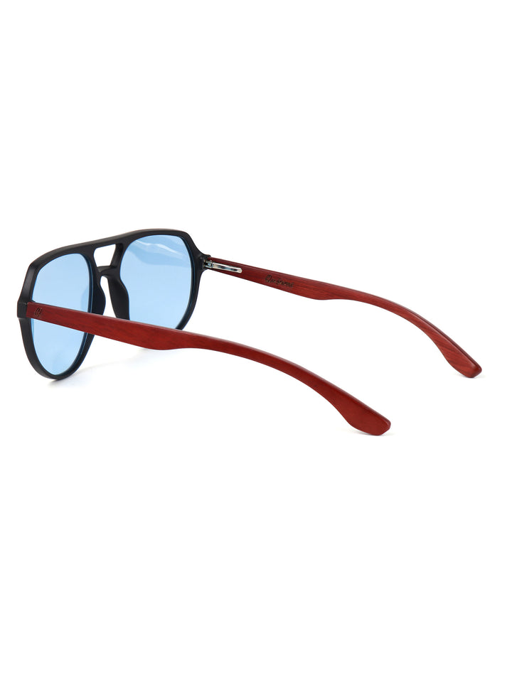 Qujami Aero Bridge Sunglasses – Matte Black x Rosewood Polarized Series
