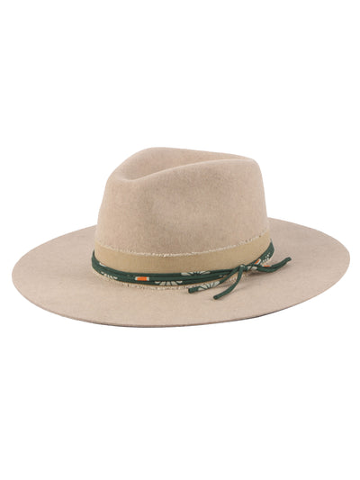 Light Beige Wool Fedora Hat | Urpi