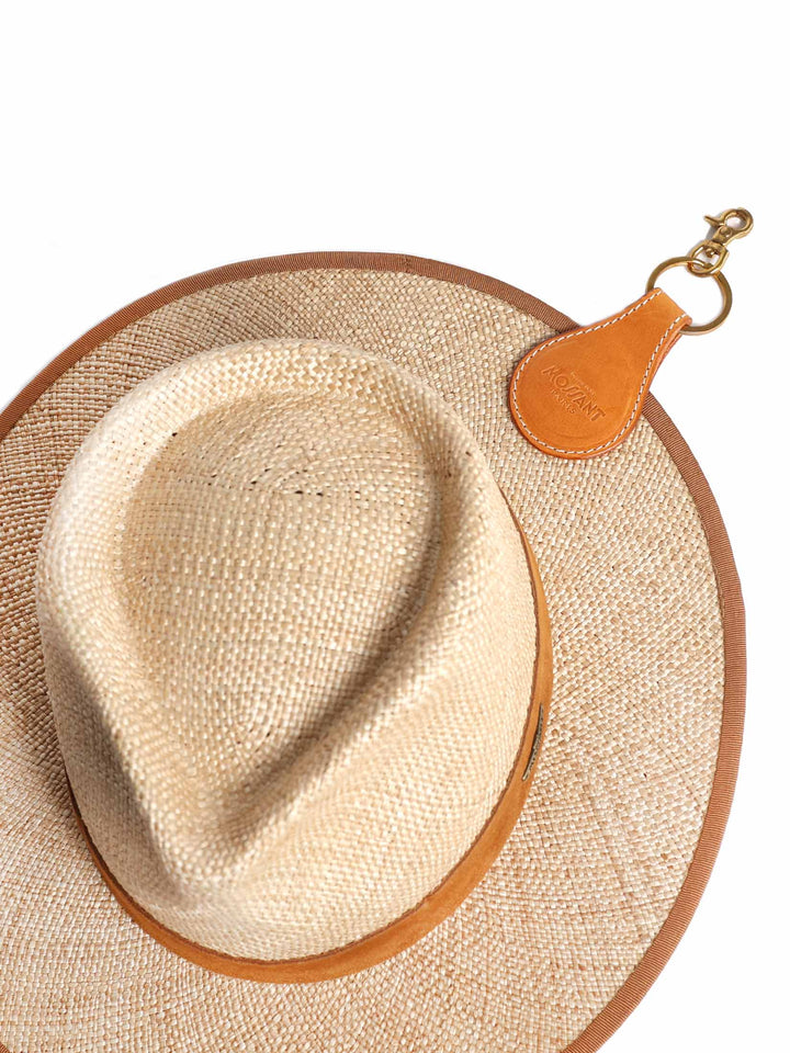 Mossant Magnetic Hat Clip on Bag |  Leather Hat holder For Travel