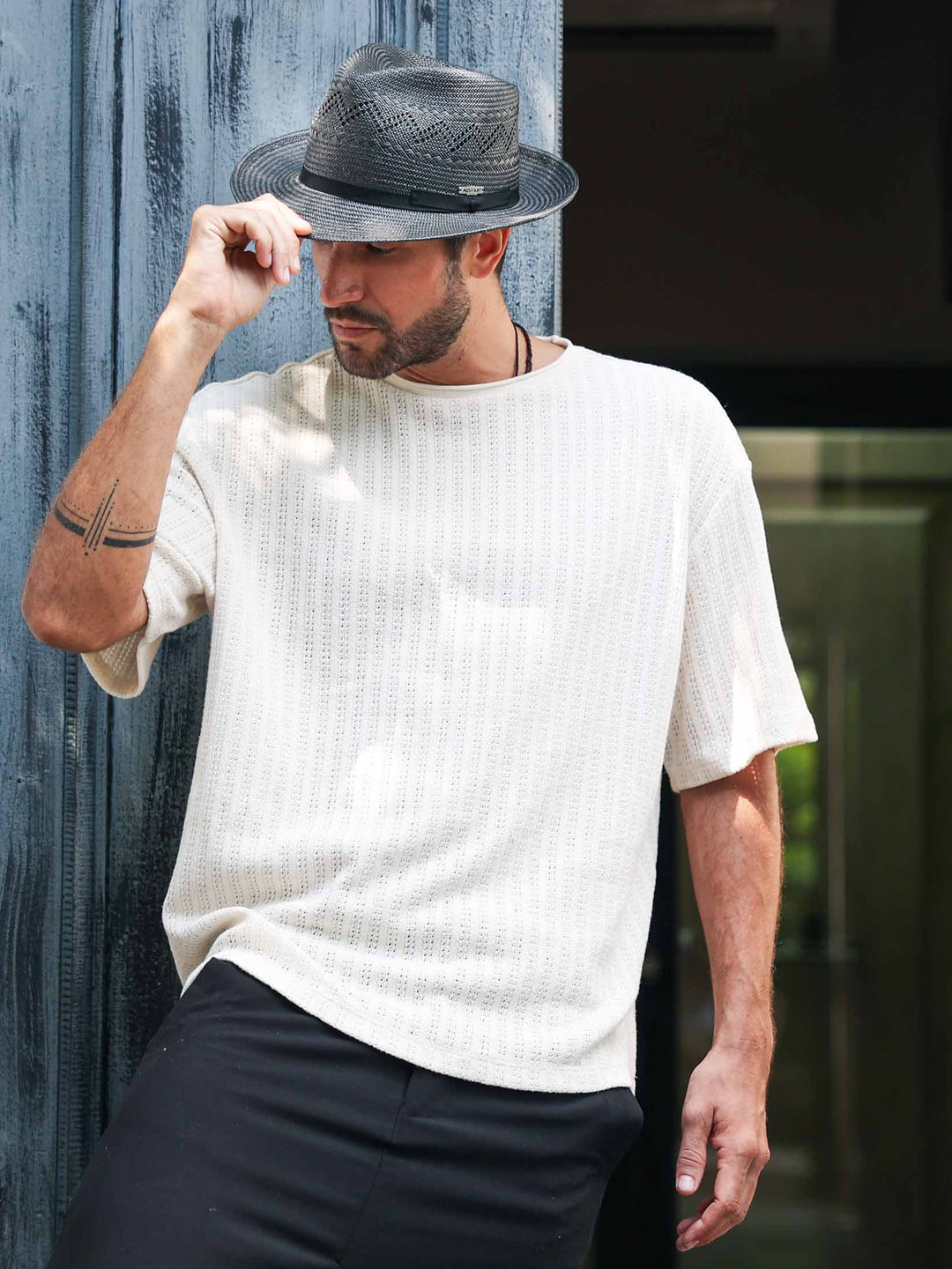 Dario – Toyo Straw Fedora Hat by Mossant Paris