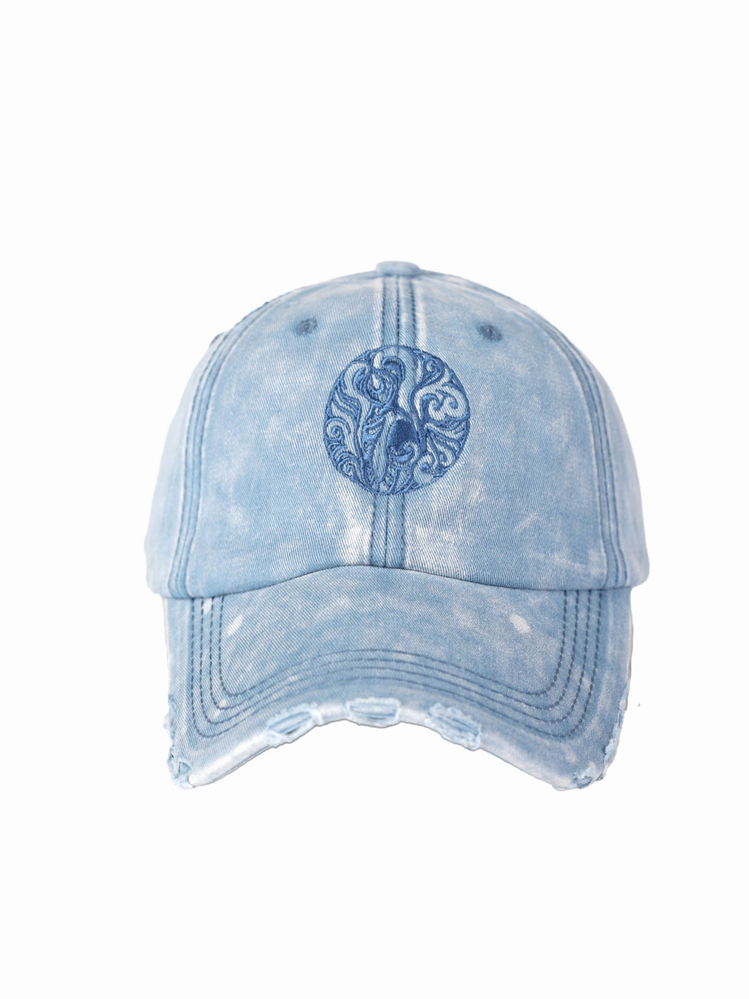 Qujami Logo Cap – Washed Cotton, Distressed Finish