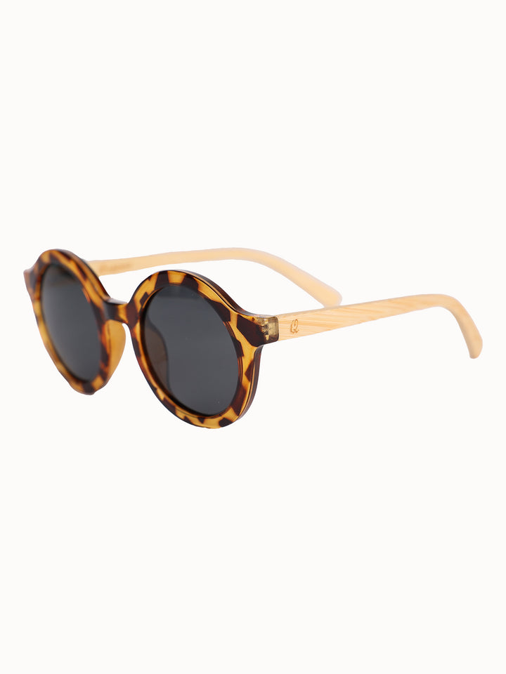 Round Acetate x Wood Sunglasses | Moon