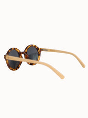 Round Acetate x Wood Sunglasses | Moon