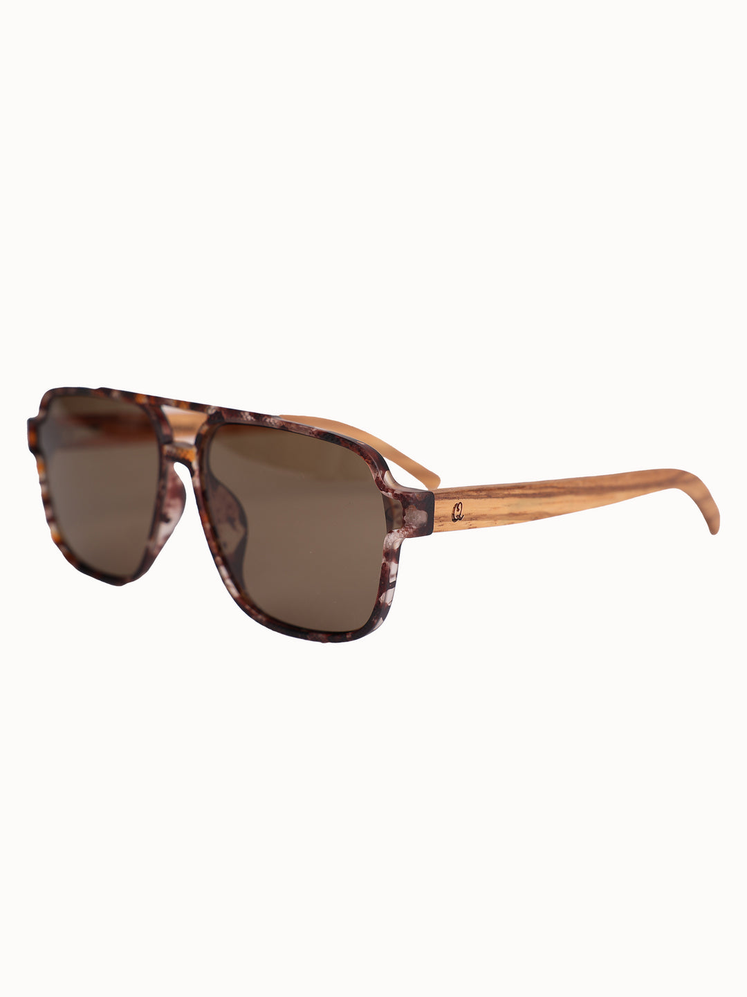 Oriel | Wood x Acetate Aviator Sunglasses