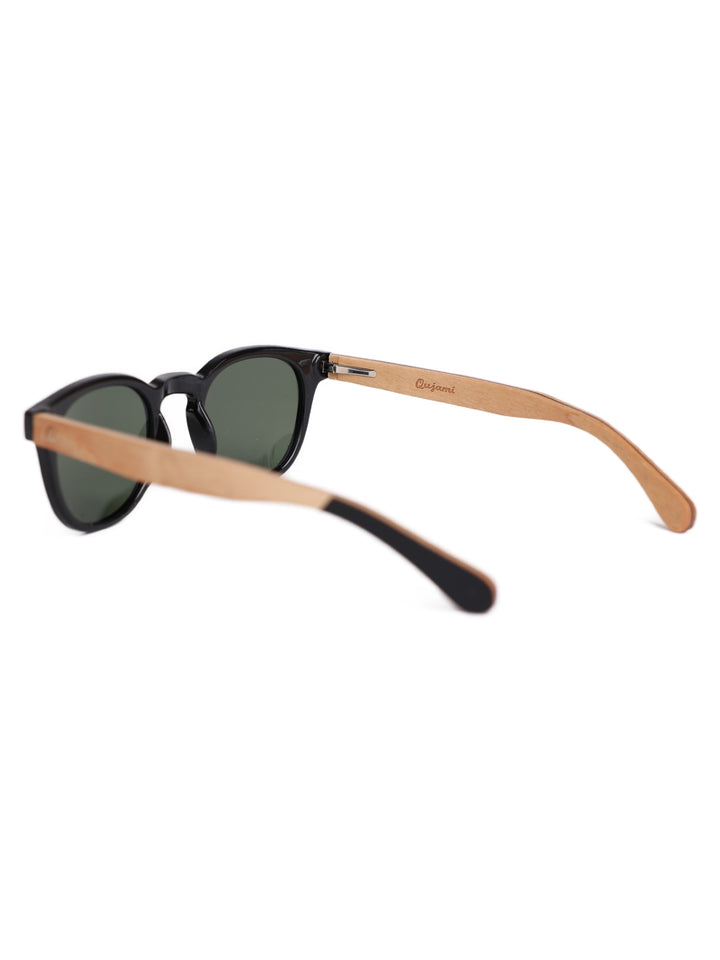 Wayfarer Wood x Acetate Sunglasses | Premium Polarized Lenses | Cove