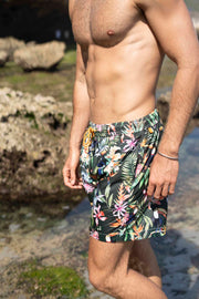 Men Swim trunks | Toucanism Garden Green