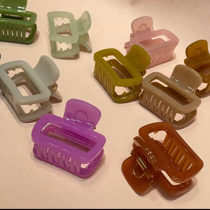 Square |  Hair Claw  | M |  Acrylic Mix color