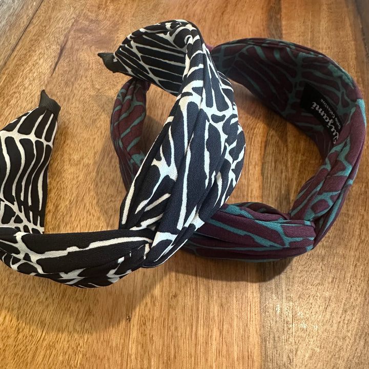 Twisted headband | Leaf graphic