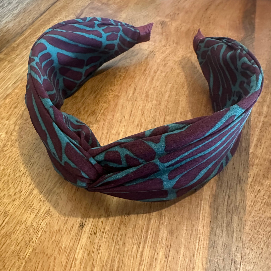 Twisted headband | Leaf graphic