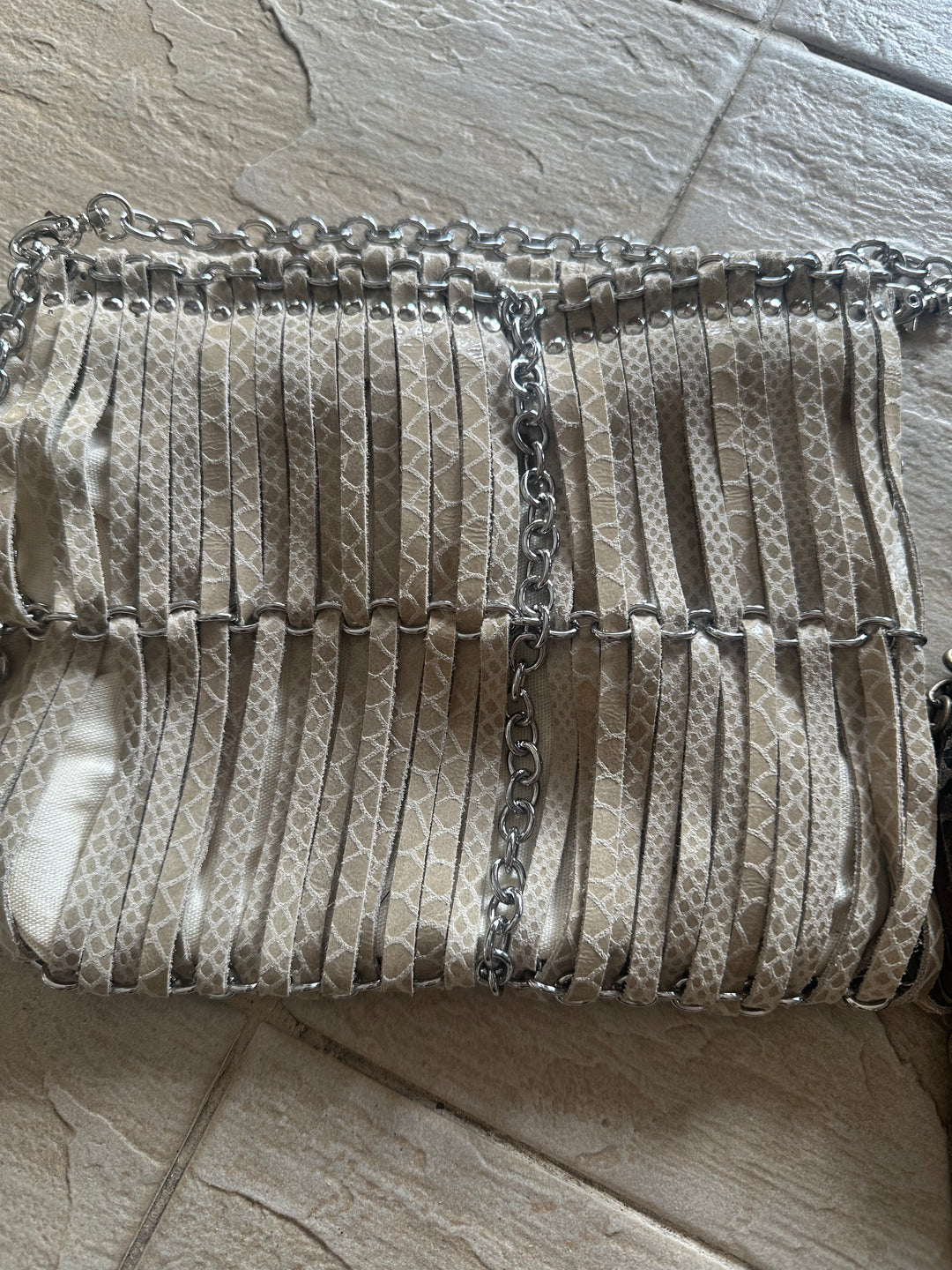 Sleeky funky shoulder & Clutch bag | Embossed, Printed Leather