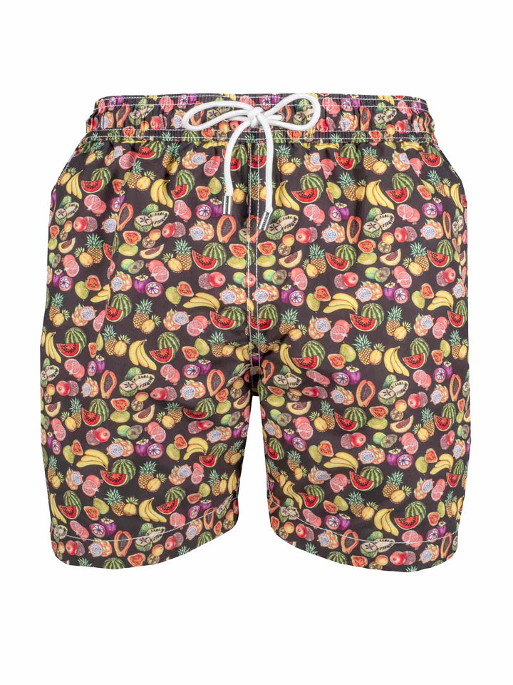 Men Swim trunks | Tutti Fruitti | Jet Black