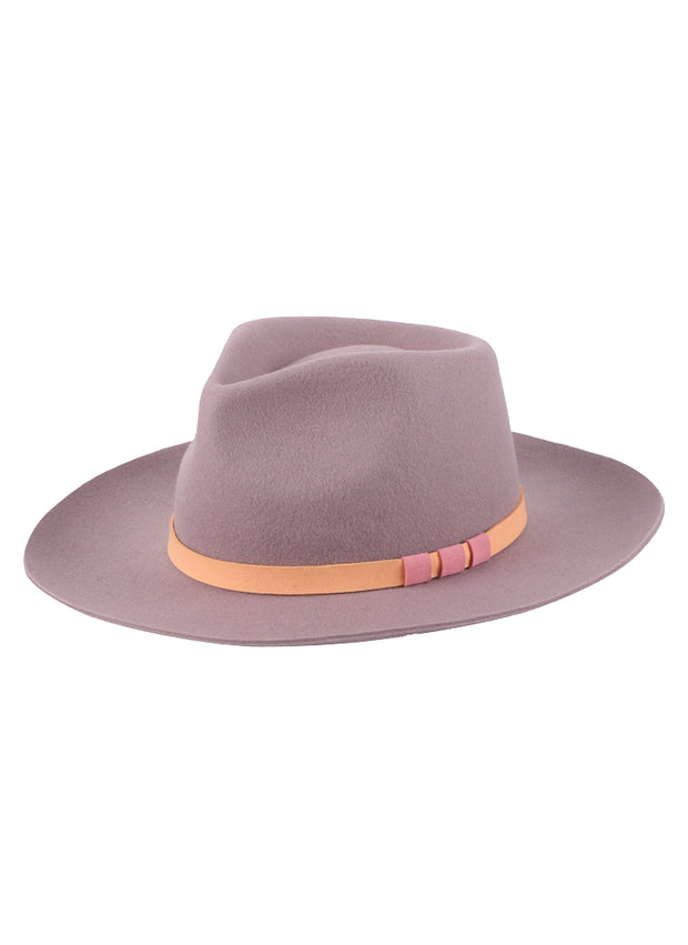 Light Pink Wool Fedora Hat | Na