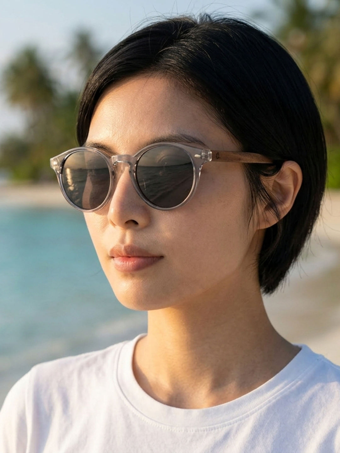 Jadon Round Acetate x Wood Sunglasses – Polarized Collection