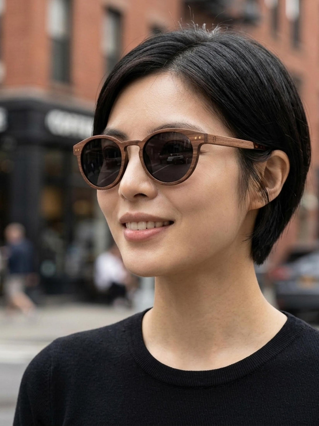 Naja Wood Sunglasses – Polarized Ebony & Rosewood Edition