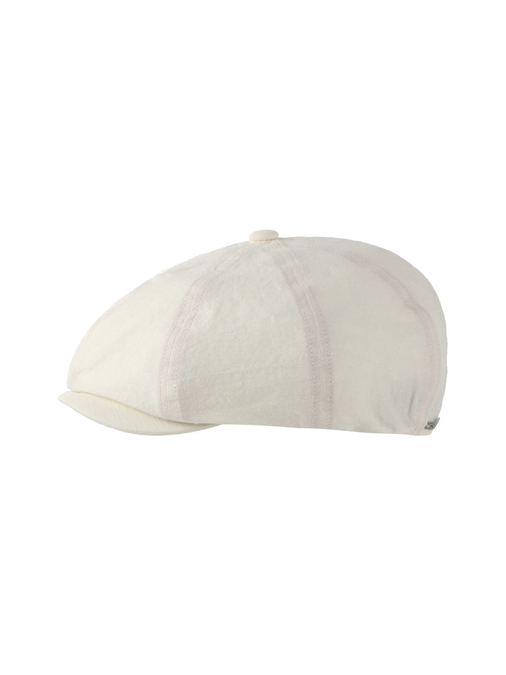 Romain Gatsby Flat Cap – Cotton, Silk & Linen Blend | Mossant Paris
