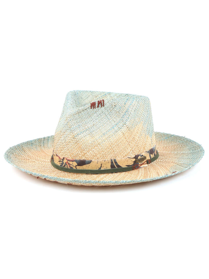 Acoose Bao Straw Fedora Hat – Artisanal Boho Style Hat | Mossant Paris