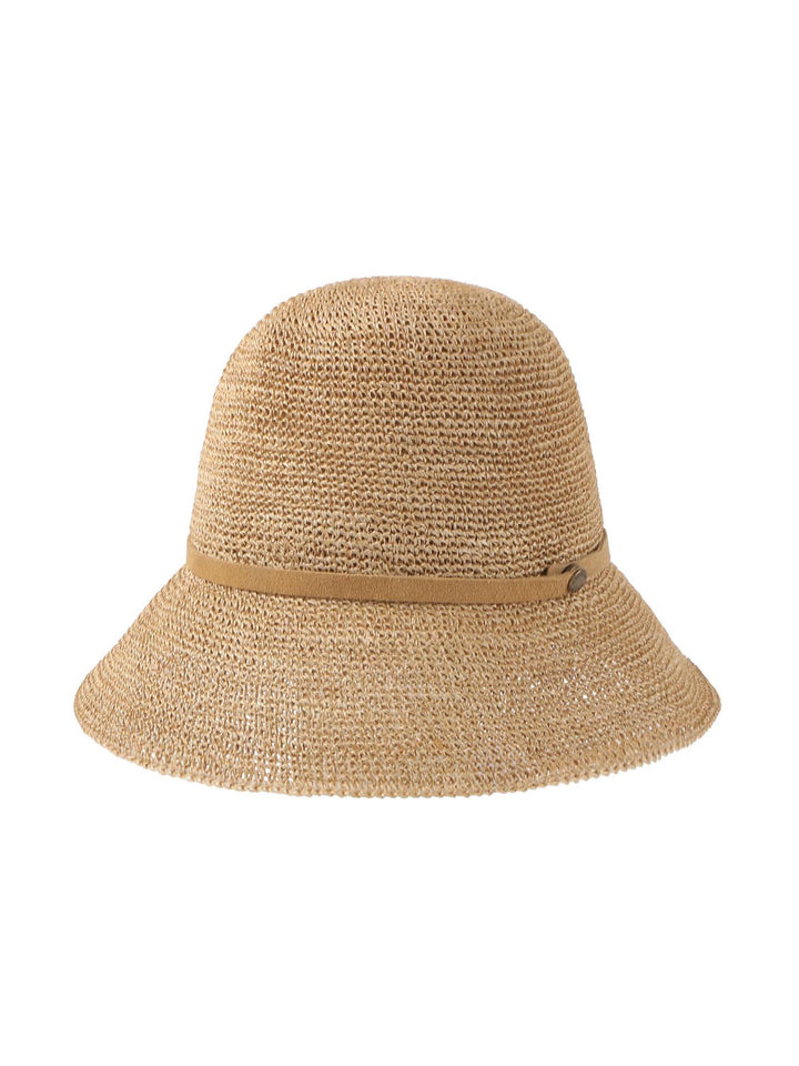 Mossant 100% Hemp Cloche Hat – Rollable Travel Style with Leather Band