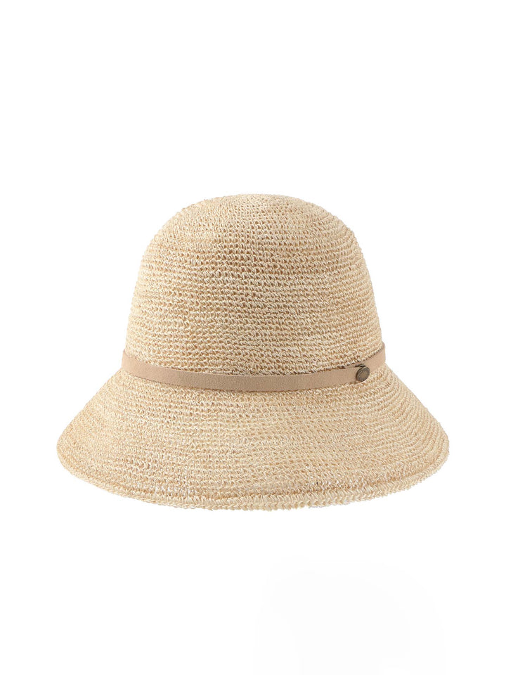 Mossant 100% Hemp Cloche Hat – Rollable Travel Style with Leather Band