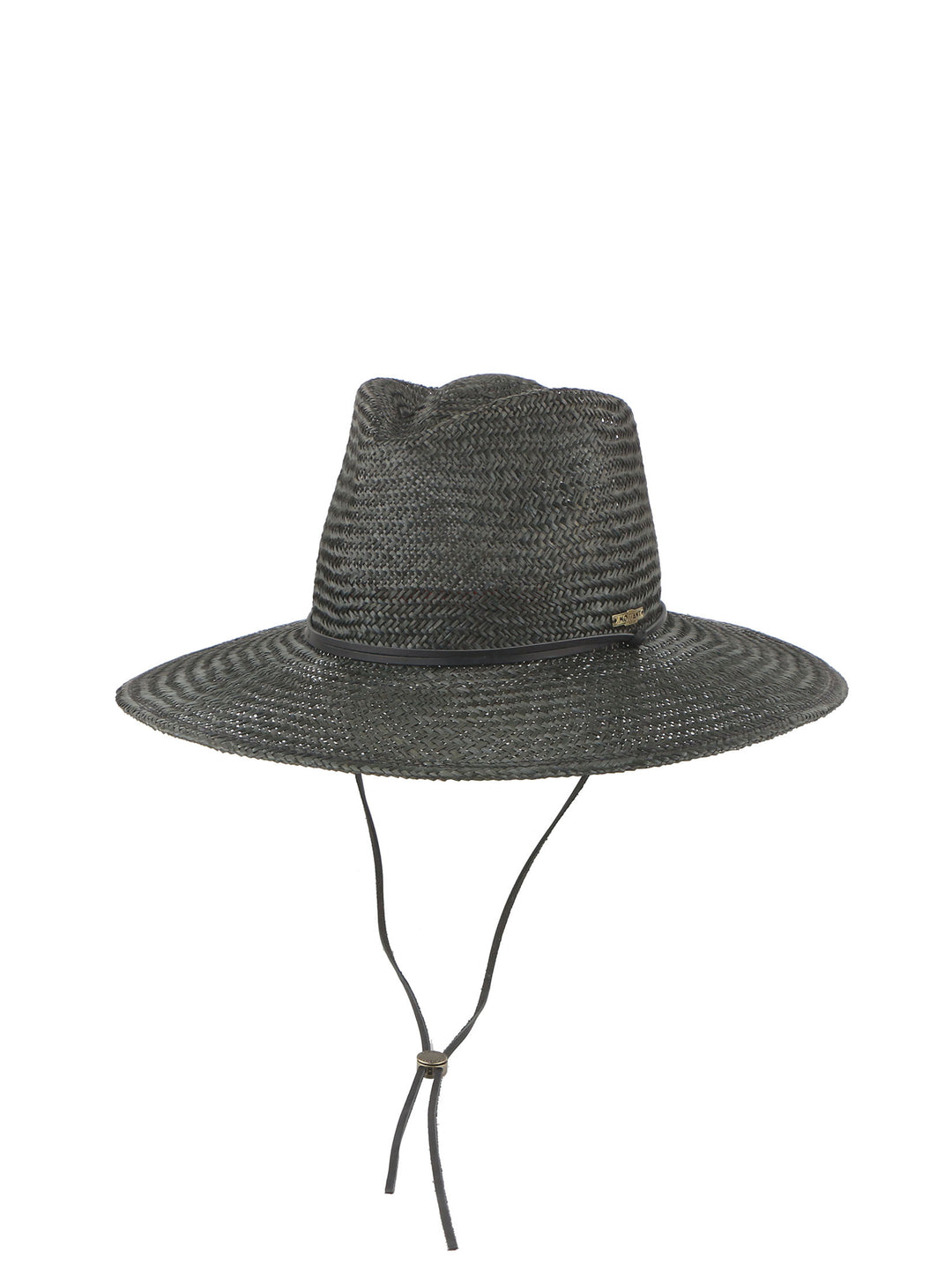 Madan -  Wide Brim Straw Sun Hat with Chin Cord by Mossant Paris