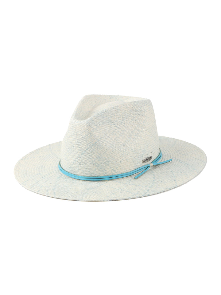 Sadayo – Hand-Dyed Boho Straw Fedora Hat by Mossant