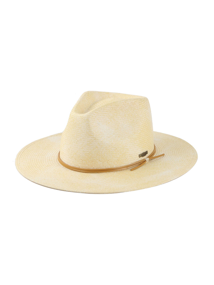 Sadayo – Hand-Dyed Boho Straw Fedora Hat by Mossant