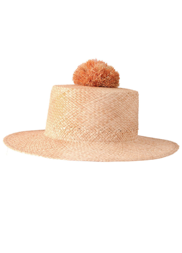 Pauline | Boater Hat | Bonbon Ponpon | Mossant Paris