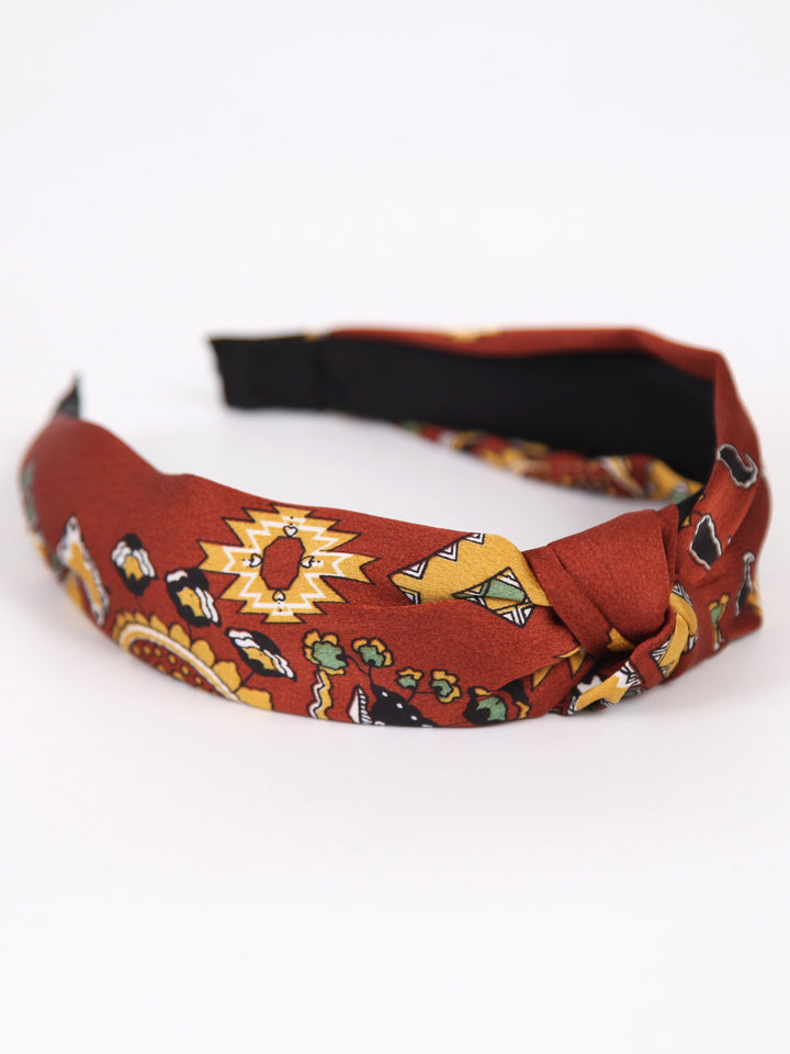 Knotted headband | Vintage printed scarf