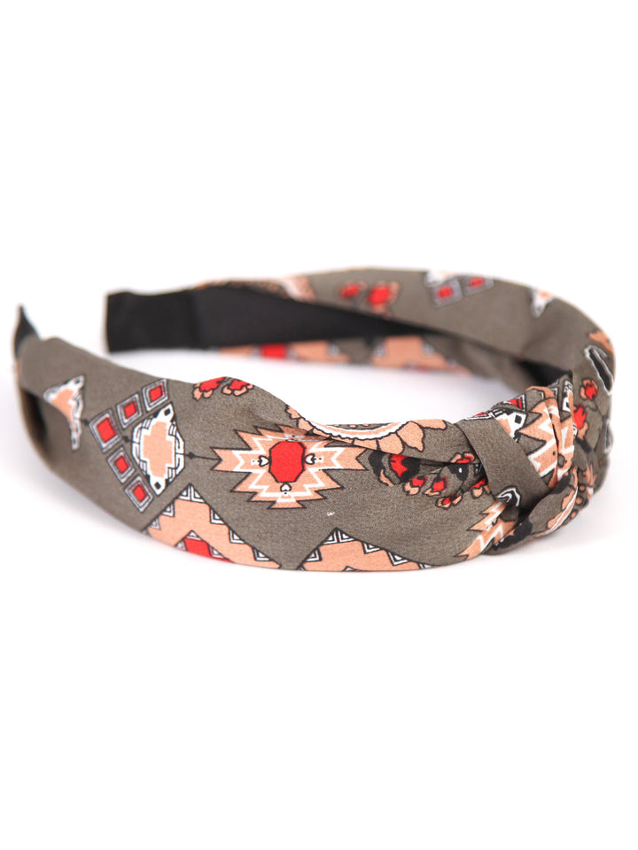 Knotted headband | Vintage printed scarf