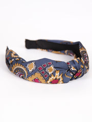 Knotted headband | Vintage printed scarf