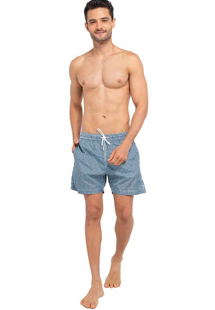 Men Swim trunks | Spin me around | Daphne blue