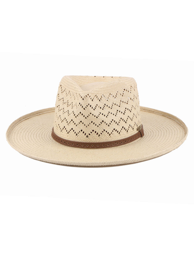 Lamar | Wide Brim Straw Hat | Mossant Paris