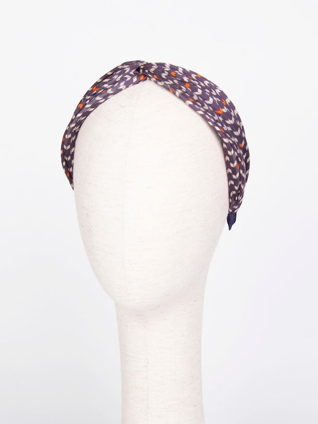 Twist headband | Chiffon arrow print