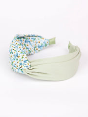 Twisted headband | Floral x plain