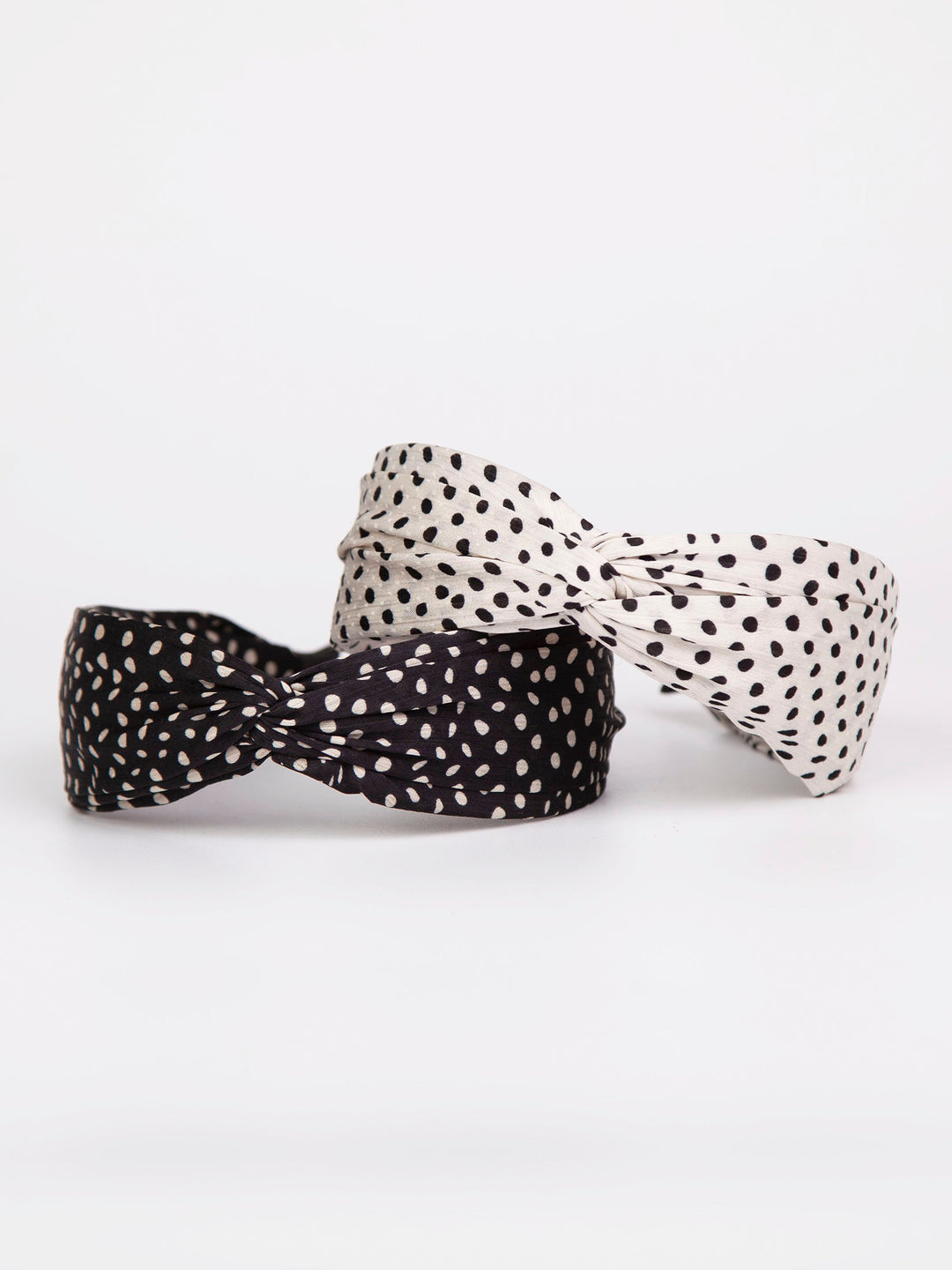 Twist headband | Small polka dot