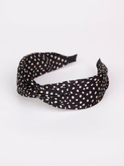 Twist headband | Small polka dot