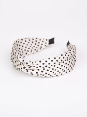Twist headband | Small polka dot