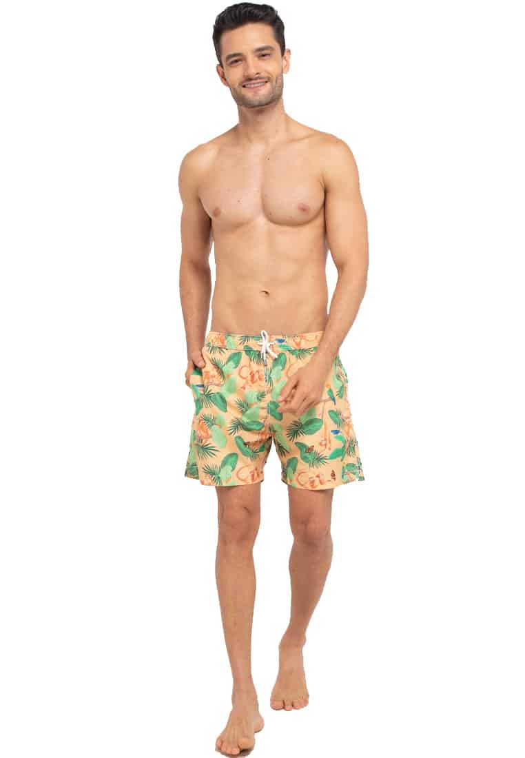 Men Swim trunk | Bubba & Friends |  Canteloupe Orange