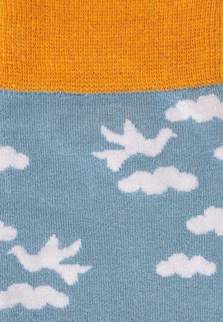 Calf High Socks | Deer Cloud Sky | Doormind