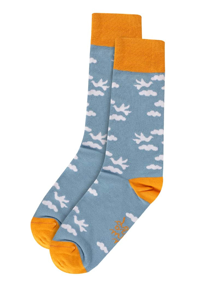 Calf High Socks | Deer Cloud Sky | Doormind