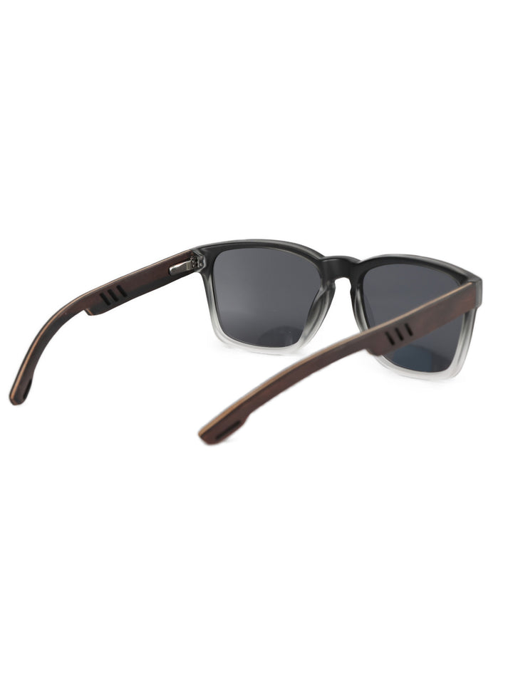 Oli | Rectangle Frame Sunglasses  | Wood x Acetate Sunglasses