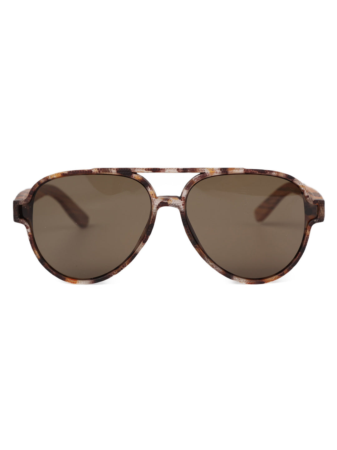 Faye | Wood x Acetate Sunglasses | Retro Aviator Sunglasses